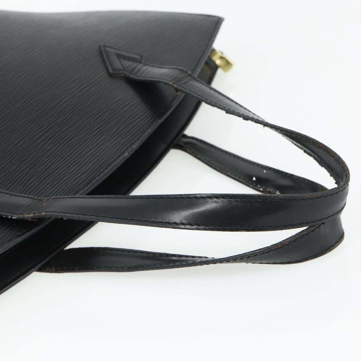 Louis Vuitton LOUIS VUITTON Epi Saint Jacques Hand Bag Black M52272 LV Authentic 175051