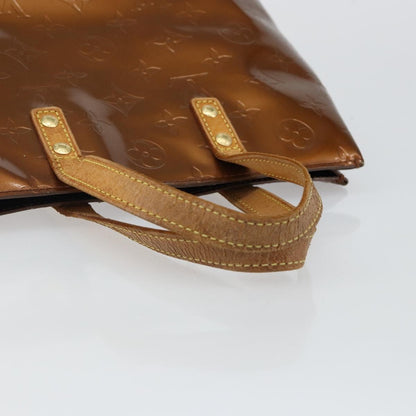 Louis Vuitton LOUIS VUITTON Monogram Vernis Reade PM Hand Bag Bronze M91146 LV Authentic BA6257
