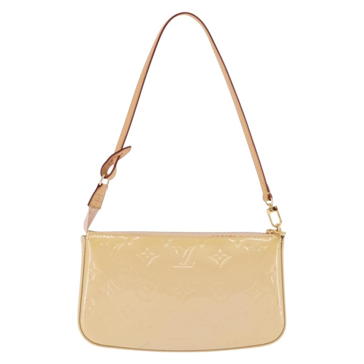 Louis Vuitton LOUIS VUITTON Vernis Pochette Accessoires Rose Angelique M90072 LV Authentic ep11176 Bag