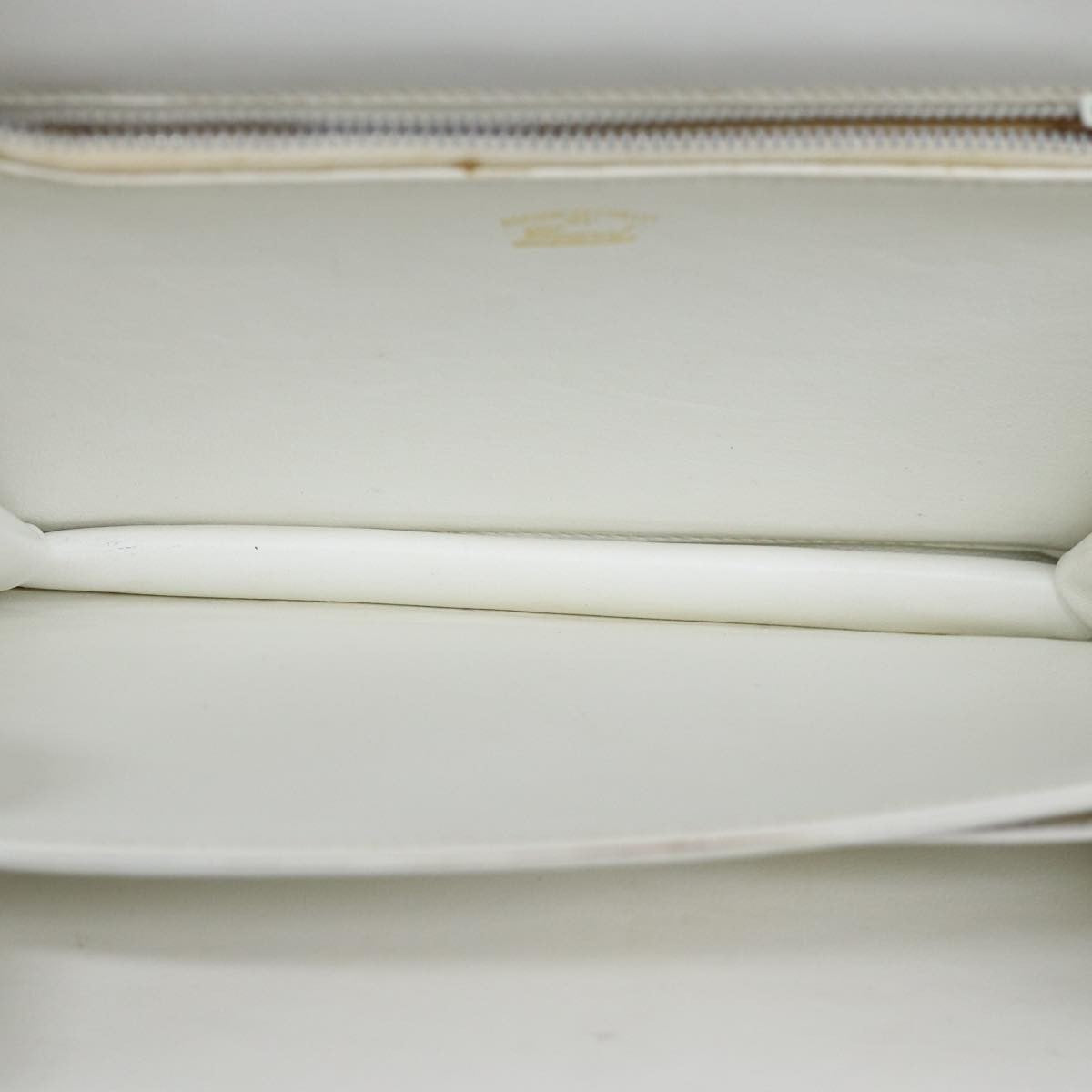 Gucci GUCCI Hand Bag Leather White Authentic yk12076