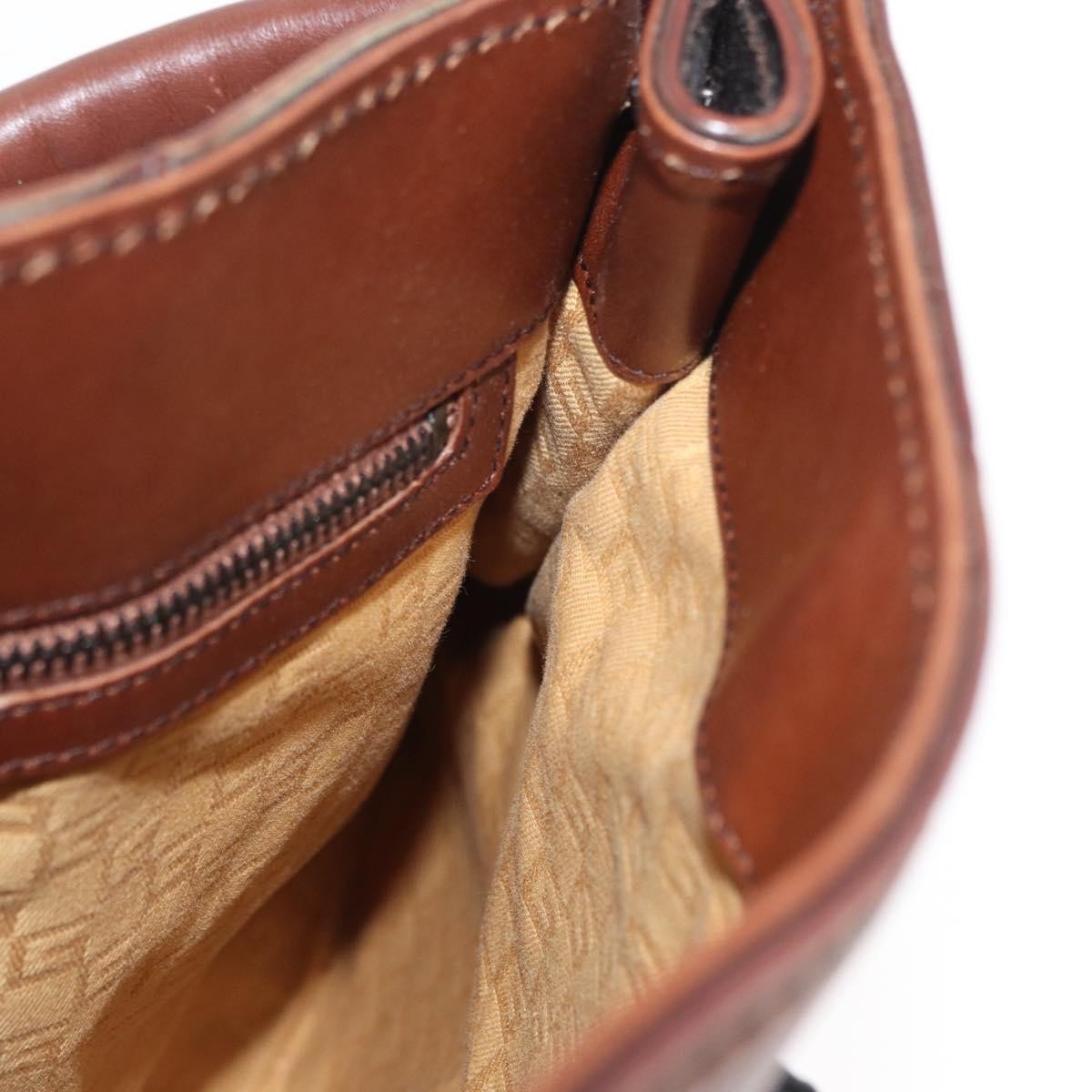 Gucci GUCCI Shoulder Bag Leather Brown 105374 Authentic 156795