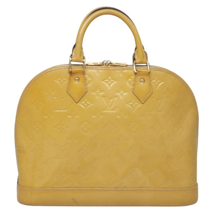 Louis Vuitton LOUIS VUITTON Monogram Vernis Alma PM Hand Bag 2way Dunne M90170 LV Authentic KD187