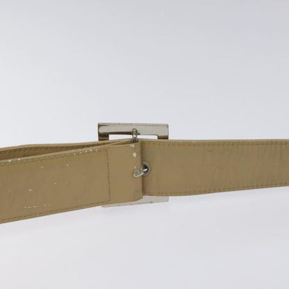 Saint Laurent SAINT LAURENT Shoulder Bag Leather Beige Silver Authentic bs23487