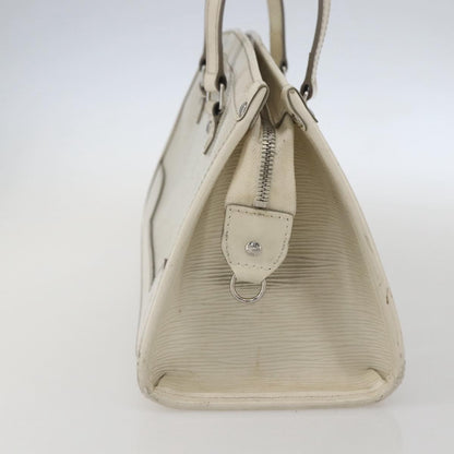 Louis Vuitton LOUIS VUITTON Epi Madeleine PM Hand Bag White Yvoire M5933J LV Authentic 160228