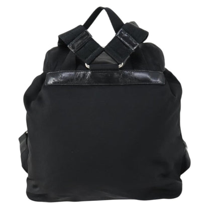 Prada PRADA Backpack Nylon Black Silver Authentic ka1167 Bag