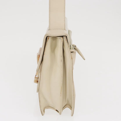 Prada PRADA Shoulder Bag Nylon Beige Silver Authentic bs33180