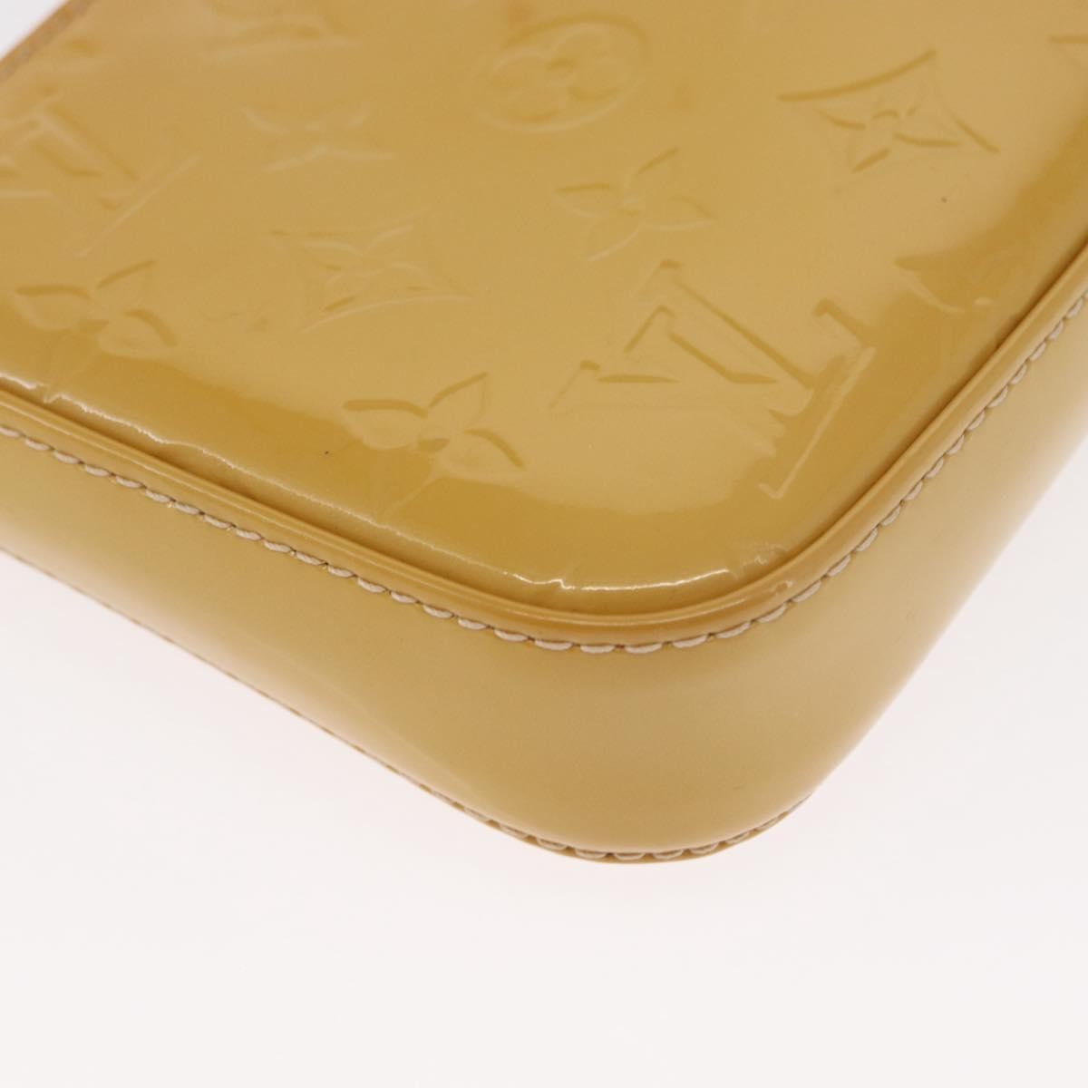 Louis Vuitton LOUIS VUITTON Vernis Pochette Accessoires Accessory Pouch Citrin LV Authentic 161520 Bag