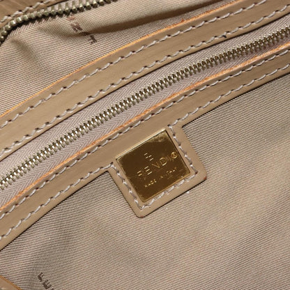 Fendi FENDI Zucchino Canvas Hand Bag Coated Canvas Green Gold Authentic ARZ139