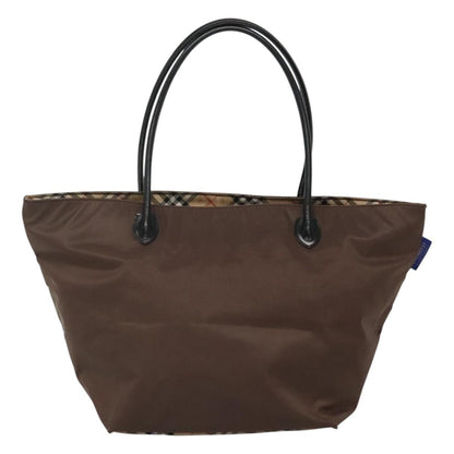 Burberrys Burberrys Blue Label Tote Bag Nylon Brown Authentic ti2871