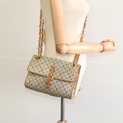Louis Vuitton LOUIS VUITTON Monogram Mini Camille Chain Shoulder Bag Blue M92002 Authentic BD1396
