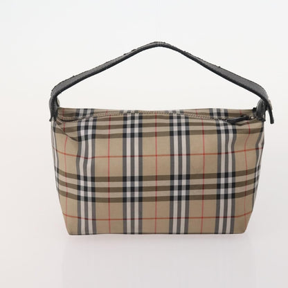 Burberrys Burberrys Burberry Nova Check Hand Bag Nylon 5 Set Beige Authentic 174988
