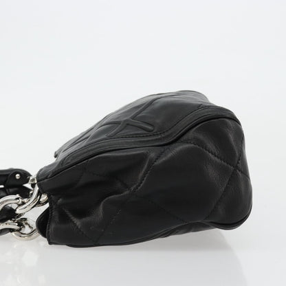 Salvatore Ferragamo Salvatore Ferragamo Hand Bag Leather Black Silver Authentic 178908A
