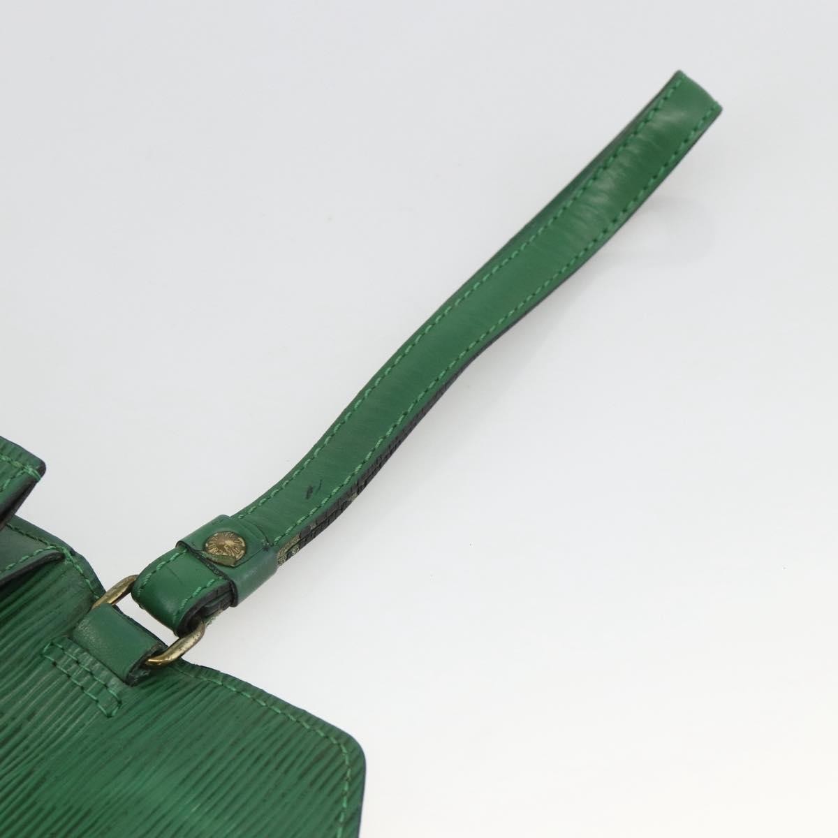 Louis Vuitton LOUIS VUITTON Epi Serie Dragonne Clutch Bag Green LV Authentic BA11887