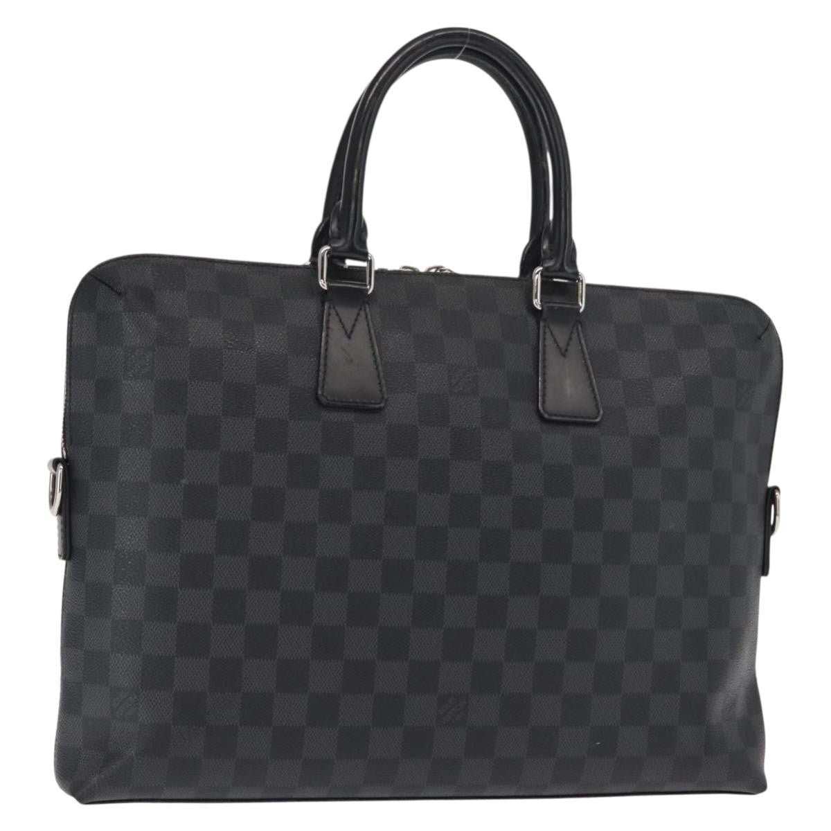 Louis Vuitton LOUIS VUITTON Damier Graphite Porte Documents Jules Bag 2way N48224 Authentic ka1086