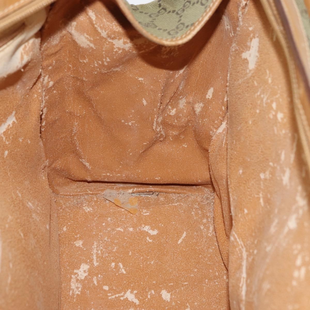 Gucci GUCCI GG Canvas Tote Bag Khaki Gold Authentic 178301