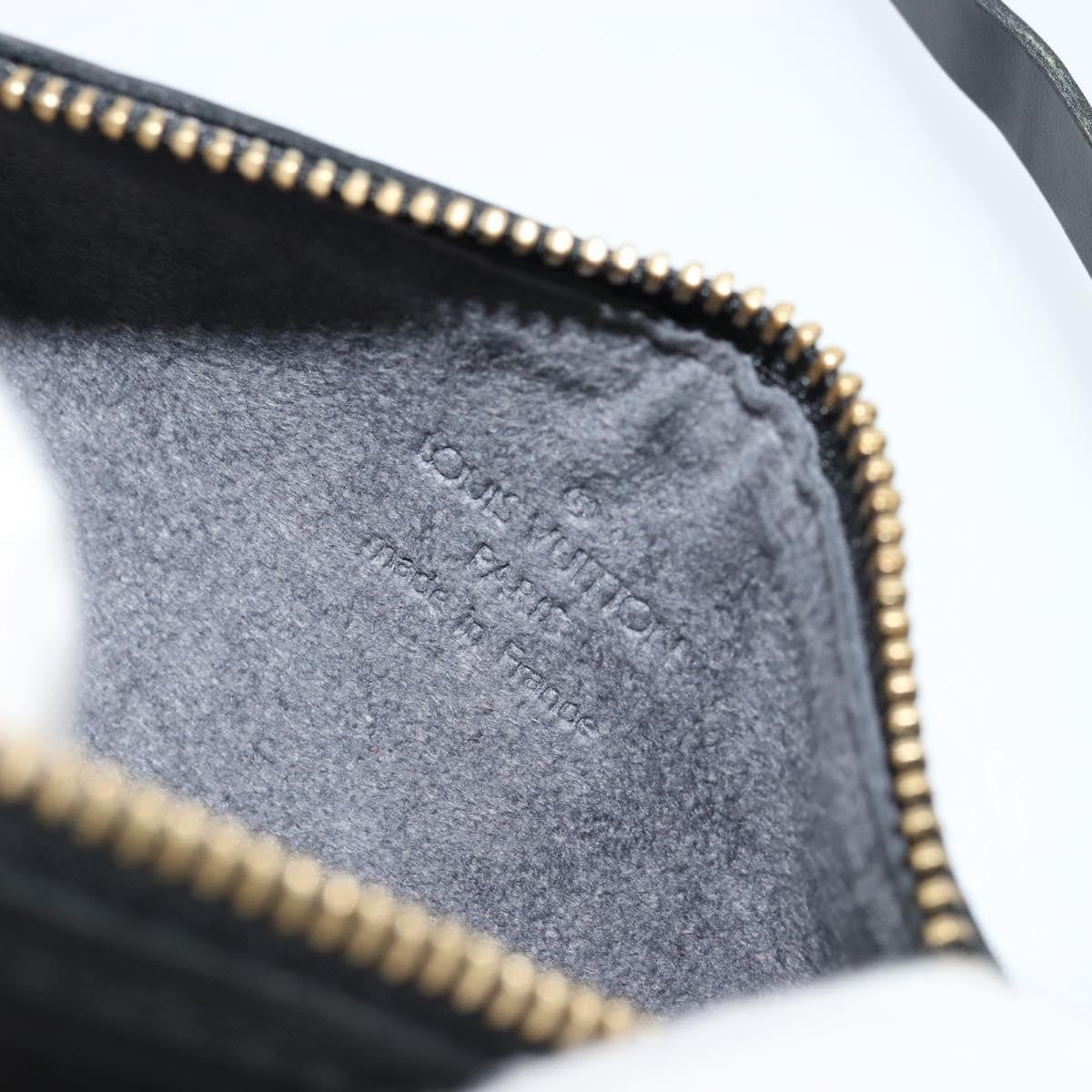 Louis Vuitton LOUIS VUITTON Epi Soufflot Pouch Black LV Authentic BA12311 Bag