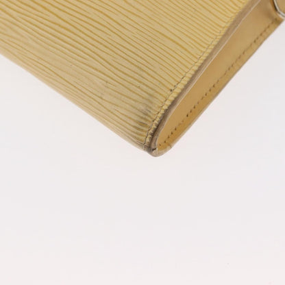 Louis Vuitton LOUIS VUITTON Epi Pochette Accessoires Pouch Vanilla M5294A LV Authentic ka982 Bag