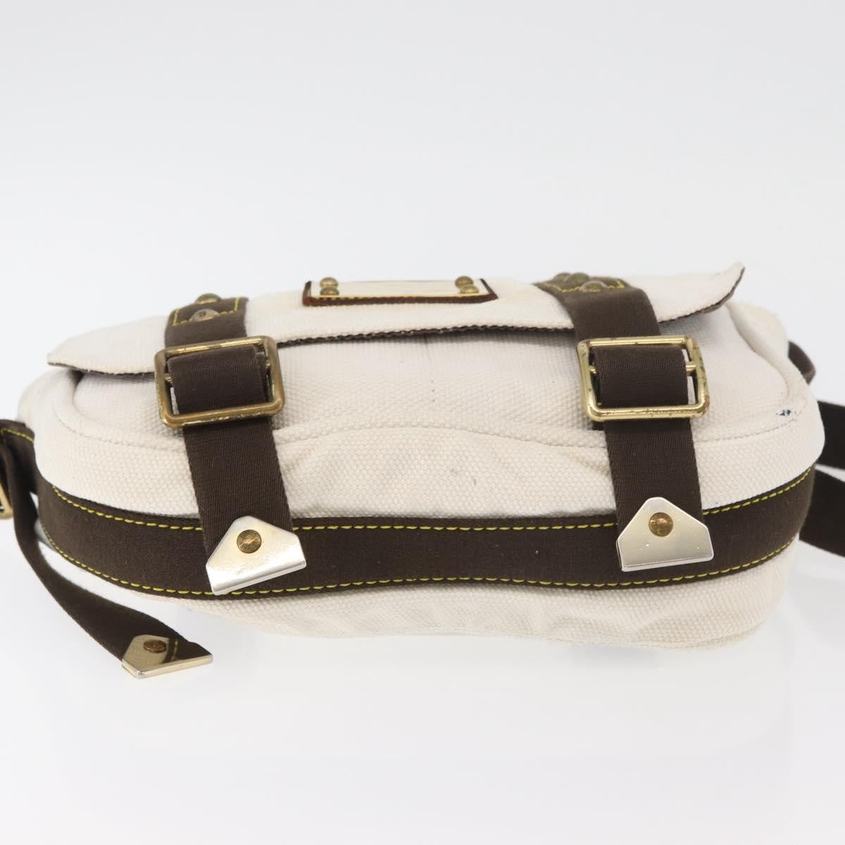 Louis Vuitton LOUIS VUITTON Antigua Buzzus PM Shoulder Bag Beige Brown M40042 LV Authentic bs24988