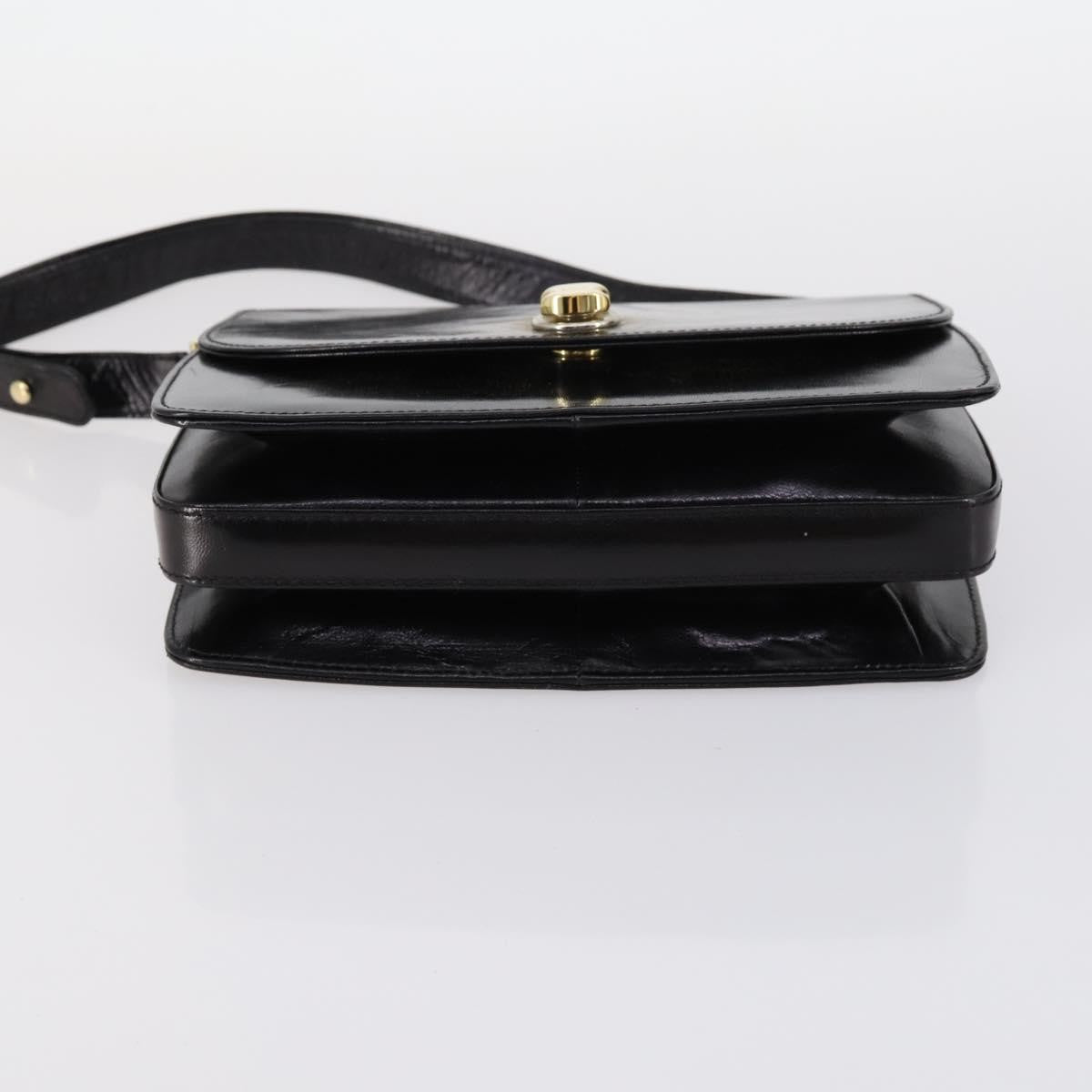 BALLY BALLY Shoulder Bag Leather 3 Set Brown Black Authentic BA4817
