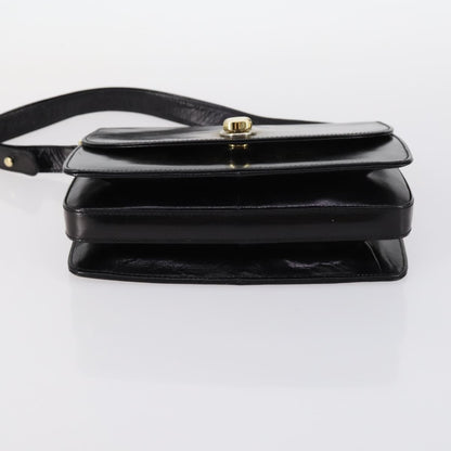 BALLY BALLY Shoulder Bag Leather 3 Set Brown Black Authentic BA4817