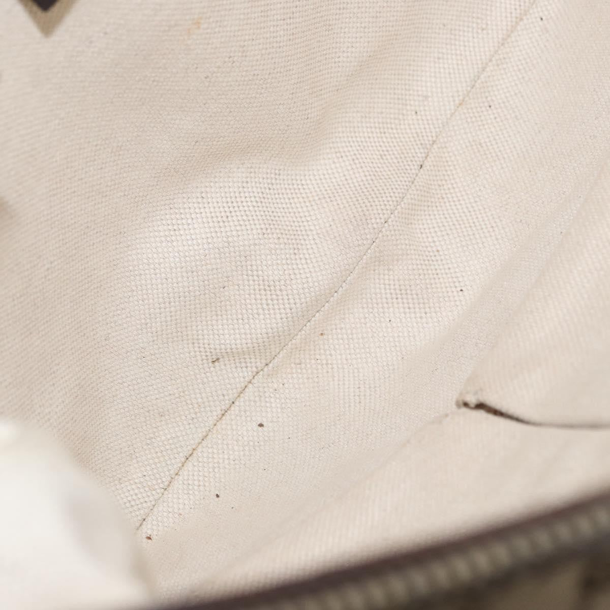 Gucci GUCCI GG Canvas Shoulder Bag Beige Gold 257072 Authentic gh1853