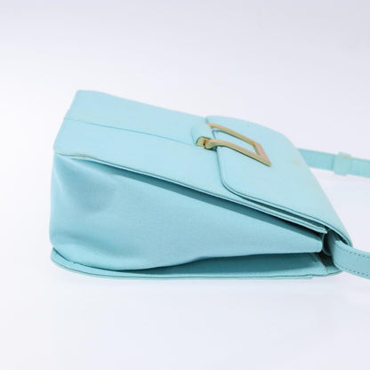 Saint Laurent SAINT LAURENT Shoulder Bag Canvas Light Blue Authentic BA5491