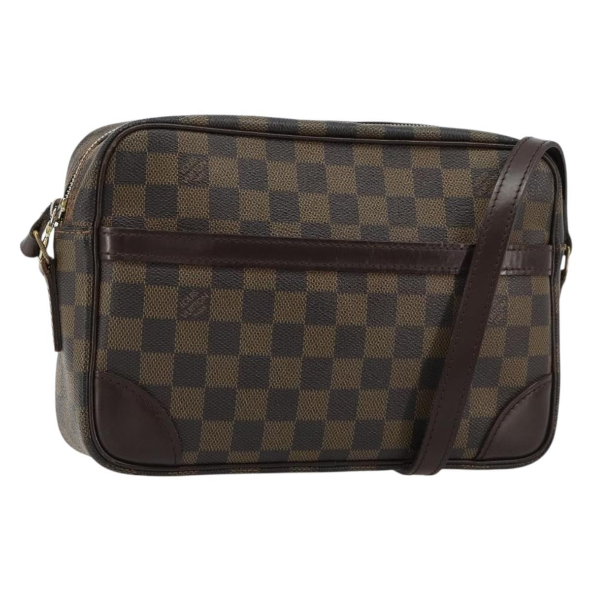 Louis Vuitton LOUIS VUITTON Damier Ebene Trocadero 27 Shoulder Bag SPO N48085 LV Authentic 180428