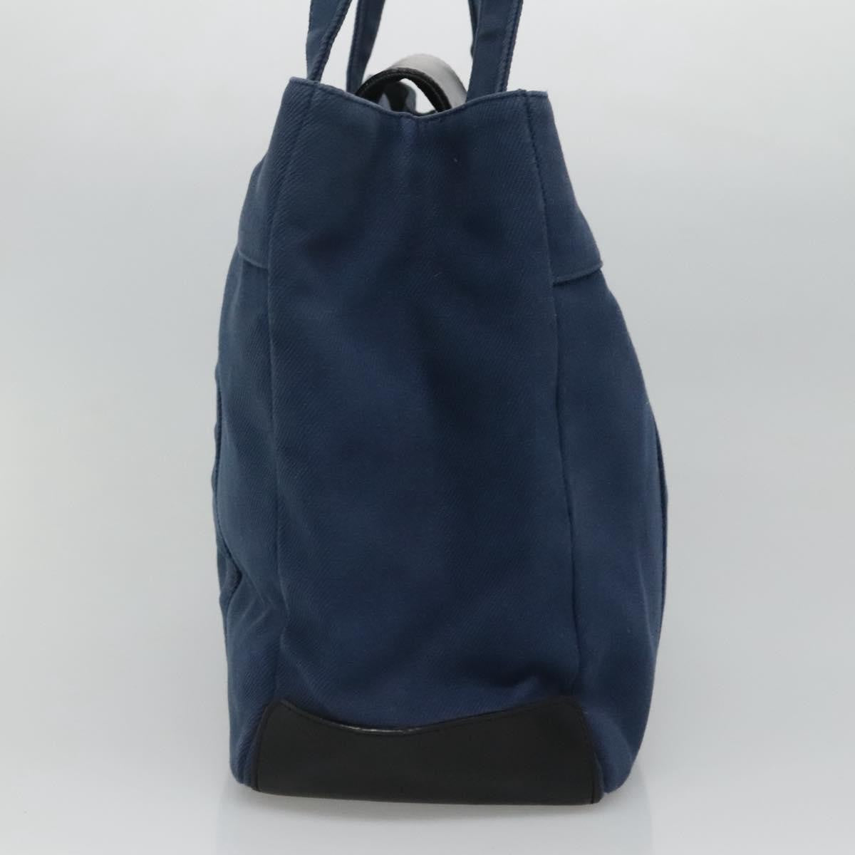 Burberry BURBERRY Blue Label Tote Bag Canvas Blue Authentic ti2869