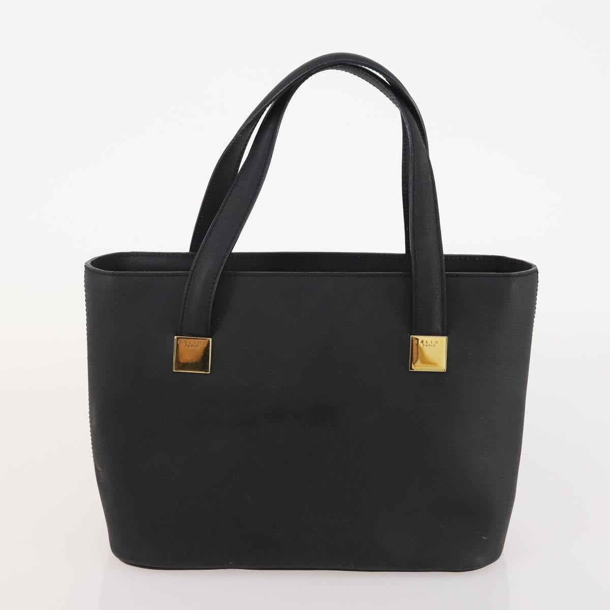 Celine CELINE Macadam Canvas Hand Bag PVC Leather 2 Set Brown Navy Authentic bs34088