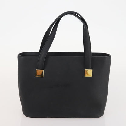 Celine CELINE Macadam Canvas Hand Bag PVC Leather 2 Set Brown Navy Authentic bs34088