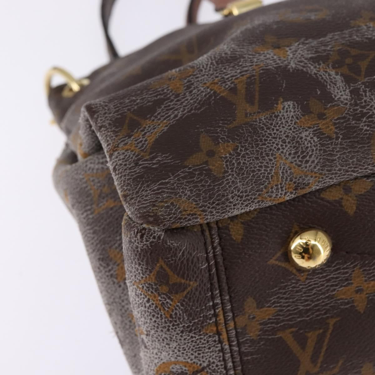 Louis Vuitton LOUIS VUITTON Monogram Pallas MM Hand Bag 2way Bois De Rose M41598 Authentic 145373