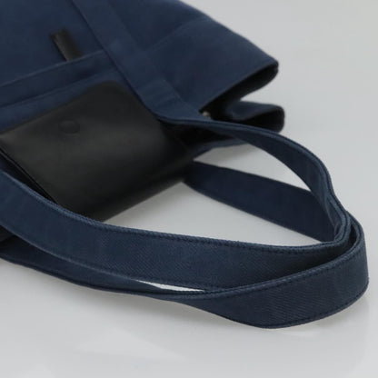 Burberry BURBERRY Blue Label Tote Bag Canvas Blue Authentic ti2869