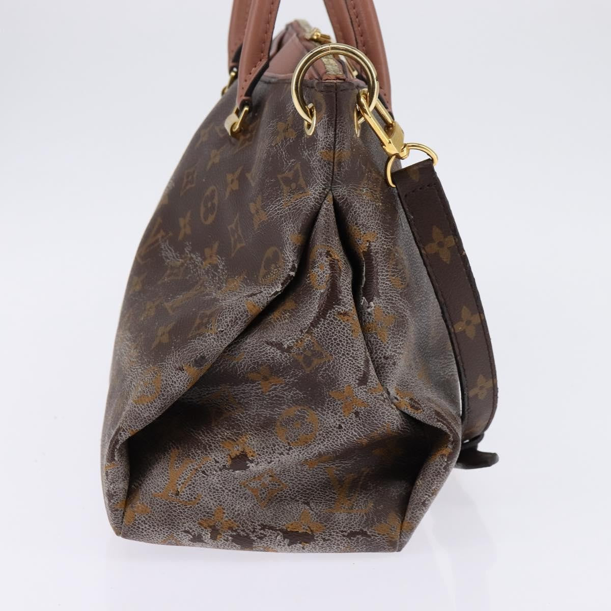 Louis Vuitton LOUIS VUITTON Monogram Pallas MM Hand Bag 2way Bois De Rose M41598 Authentic 145373