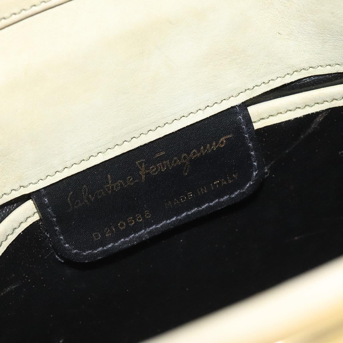 Salvatore Ferragamo Salvatore Ferragamo Shoulder Bag Suede Green Gold Authentic bs25782