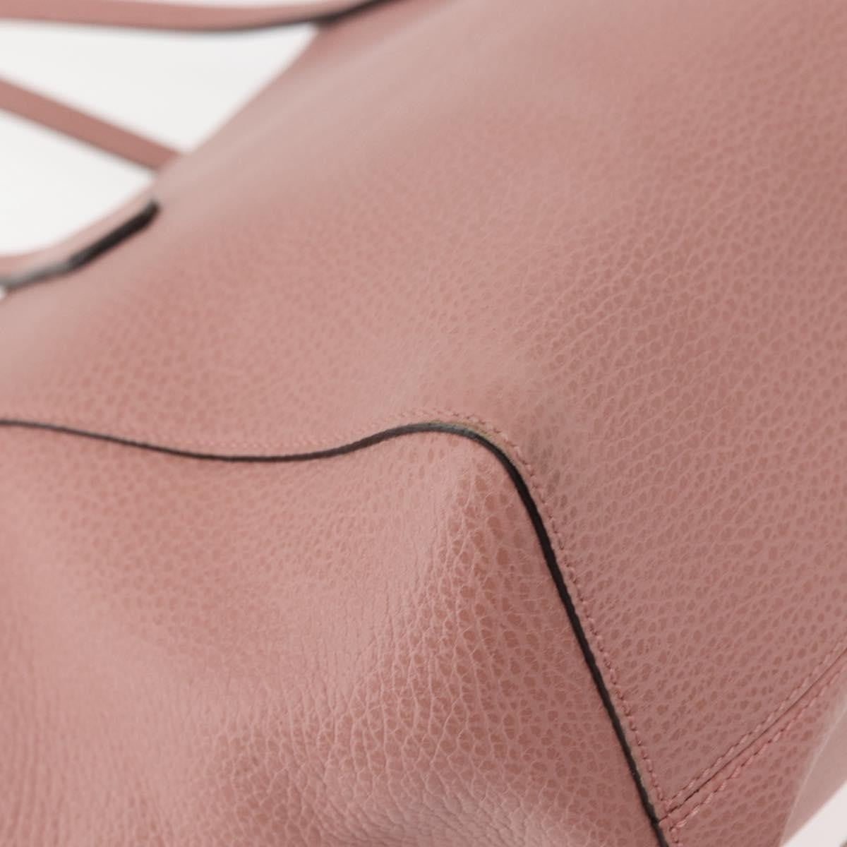 Gucci GUCCI Swing Tote Bag Leather Pink Gold 354408 Authentic am9500