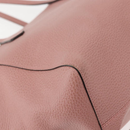 Gucci GUCCI Swing Tote Bag Leather Pink Gold 354408 Authentic am9500