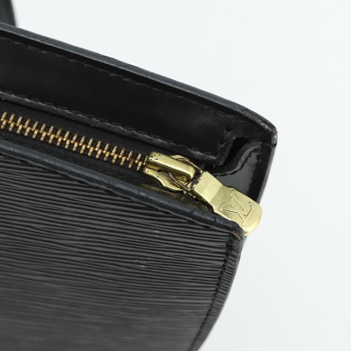 Louis Vuitton LOUIS VUITTON Epi Saint Jacques Hand Bag Black M52272 LV Authentic 175051