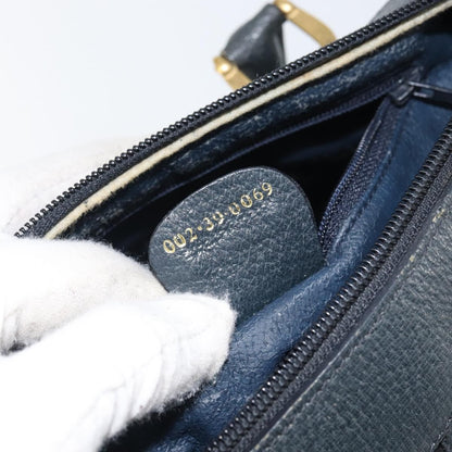 Gucci GUCCI GG Supreme Sherry Line Bag PVC 2way Navy Red gold 002 39 0069 Authentic ep12291