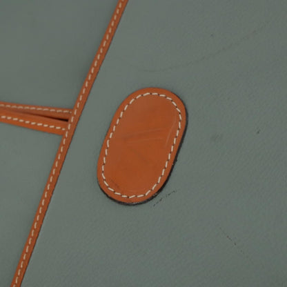 Valentino VALENTINO Garment Cover Leather Green Gold Authentic bs31394 Bag