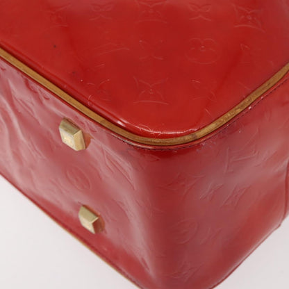 Louis Vuitton LOUIS VUITTON Monogram Vernis Sutton Hand Bag Red Rouge M91080 LV Authentic bs34724