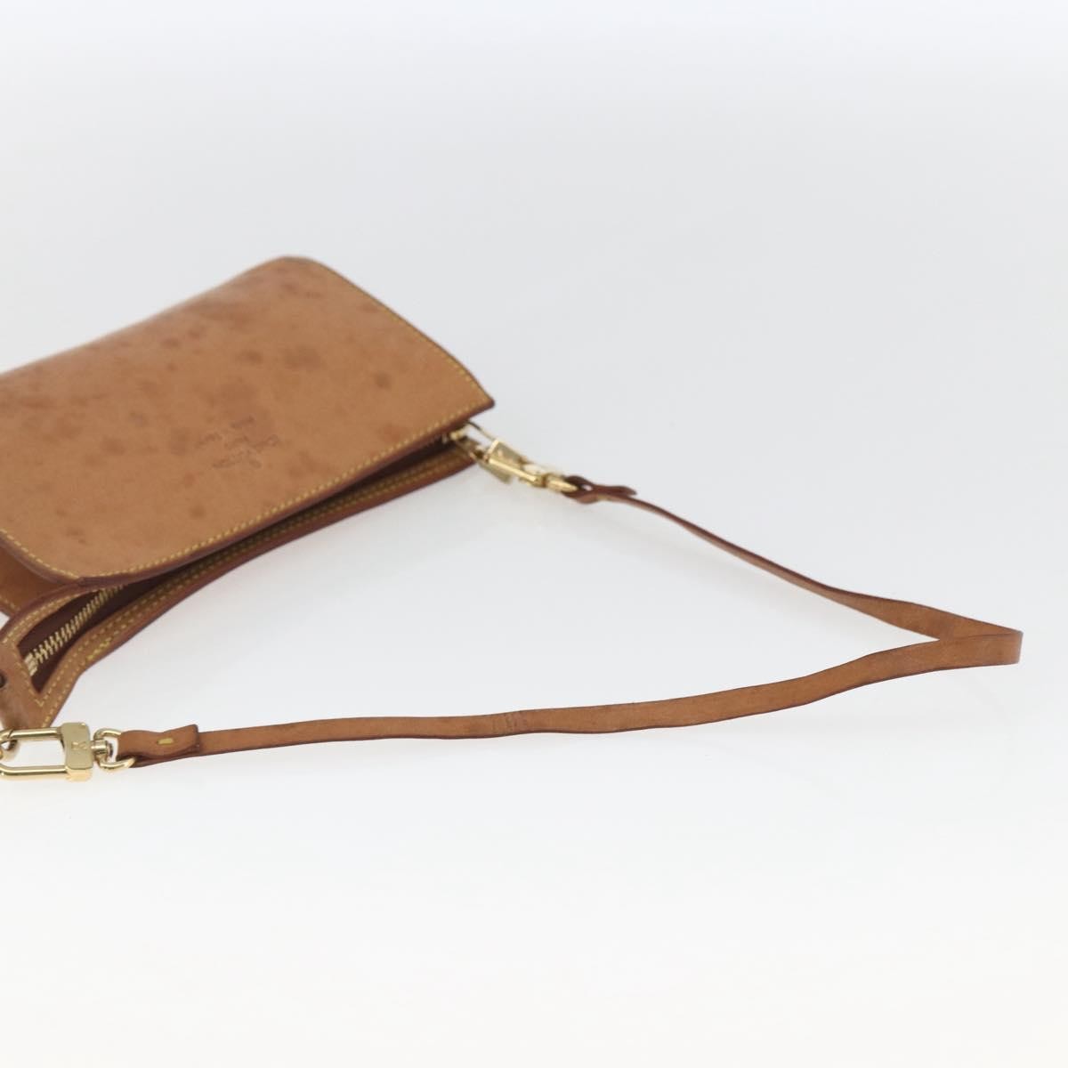 Louis Vuitton LOUIS VUITTON Nomad Cabas Amble PM Pouch Leather Beige M92502 LV Authentic 168227 Bag