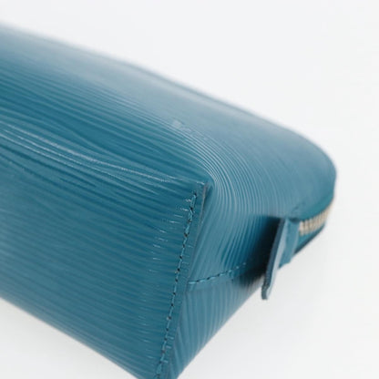 Louis Vuitton LOUIS VUITTON Epi Pochette Cosmetic Cosmetic Pouch Cyan LV Authentic 158918V Bag