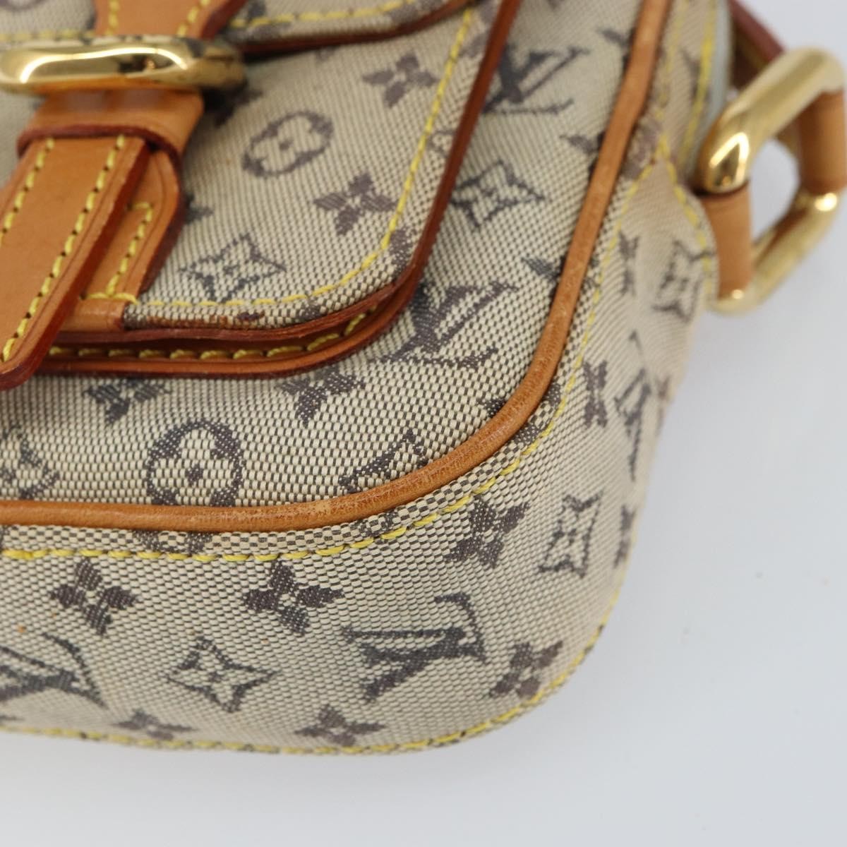 Louis Vuitton LOUIS VUITTON Monogram Mini Juliet PM Shoulder Bag Blue M92005 LV Authentic 157379