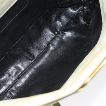 Salvatore Ferragamo Salvatore Ferragamo Shoulder Bag Suede Green Gold Authentic bs25782