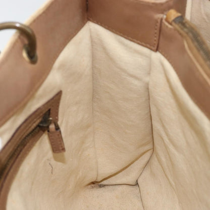 Gucci GUCCI Bamboo Hand Bag Canvas Ivory Gold 109138 Authentic 153356