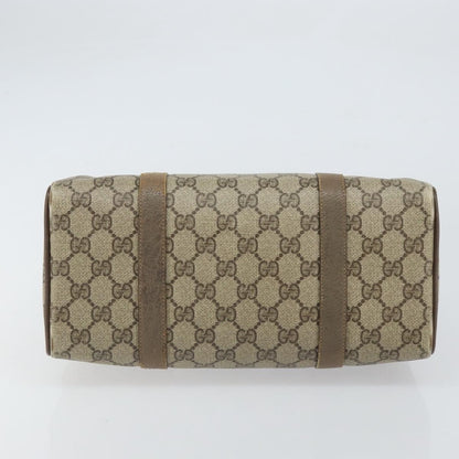 Gucci GUCCI GG Supreme Web Sherry Line Hand Bag PVC Beige 116 02 006 Authentic 162248