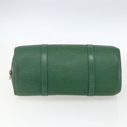 Louis Vuitton LOUIS VUITTON Epi Soufflot Hand Bag Green M52224 LV Authentic 170774