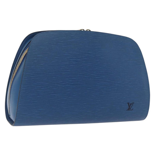 Louis Vuitton LOUIS VUITTON Epi Dauphine GM Pouch Blue M48435 LV Authentic 172381 Bag
