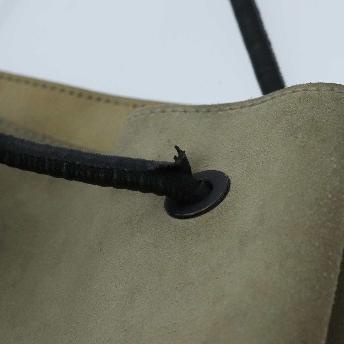 Gucci GUCCI Shoulder Bag Suede Beige 101341 Authentic 96679