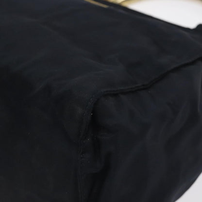 Prada PRADA Hand Bag Nylon Black Gold Authentic 127868